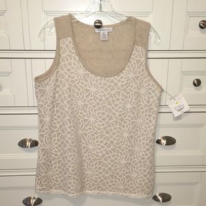 Liz Claiborne-NWT-Lady’s Sleeveless Top-Size Medium